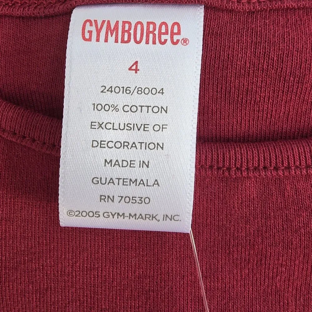 Vintage Gymboree Long Sleeved Shirt Size 4 Family Portrait Line Size 4 Red 2006